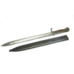 Superbe fourreau métal pour baïonnette fusil Mauser Gew 98 14/18