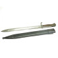 Superbe fourreau cuir pour baïonnette fusil Mauser Gew 98 14/18