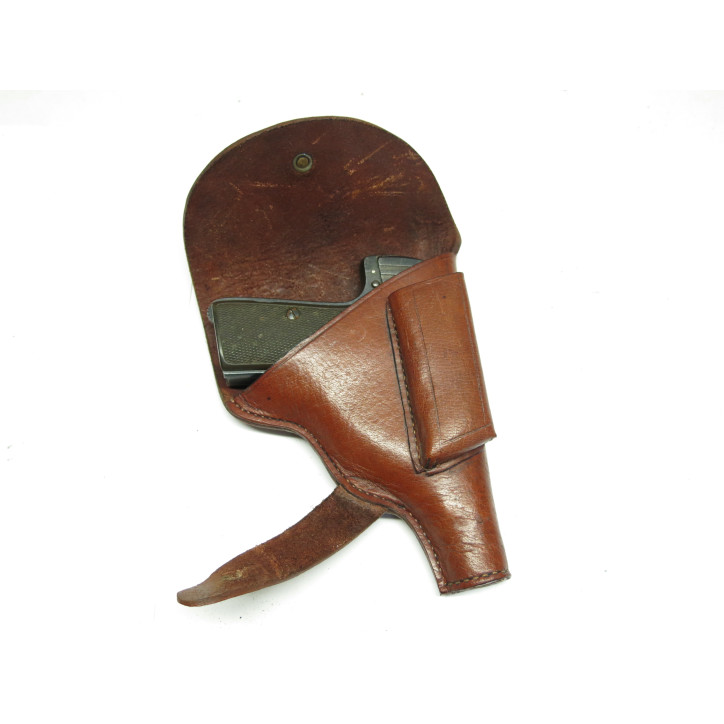 Étui en cuir blanc pistolet Walther numéro 7   ref bab 26
