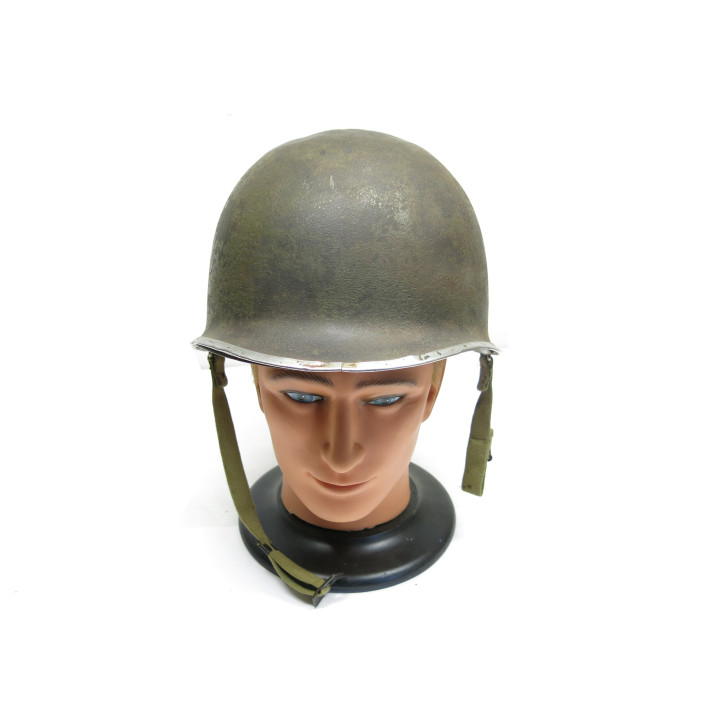Casque complet  US army original 1944  ref 214