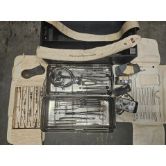 Caisse complète Chirurgien Allemand WH 1943 Truppenbesteck