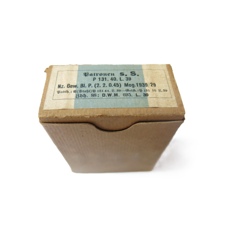 Boite de 14 cartouches 7.92 Mauser sS P 131  1939   categorie C