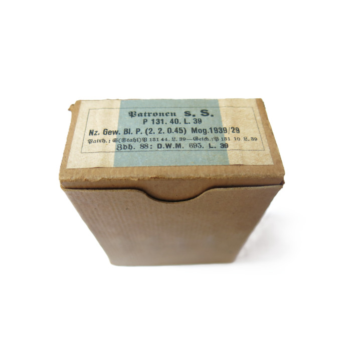 Boite de 14 cartouches 7.92 Mauser sS P 131  1939   categorie C