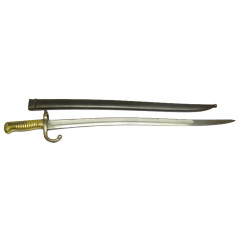 Belle baionnette datée 1871 pour fusil Chassepot avec son fourreau  ref  669