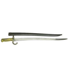 Belle baionnette datée 1871 pour fusil Chassepot avec son fourreau  ref  669