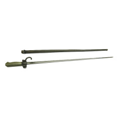 Baionnette originale  a quillon fusil LEBEL avec son fourreau   ref 777