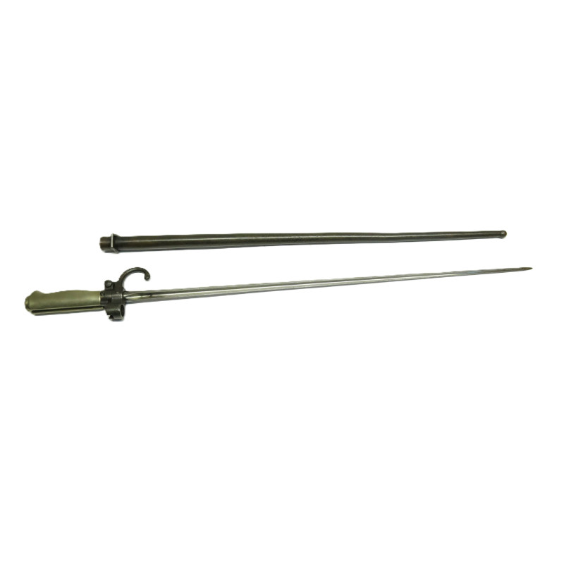 Baionnette originale  a quillon fusil LEBEL avec son fourreau   ref 777