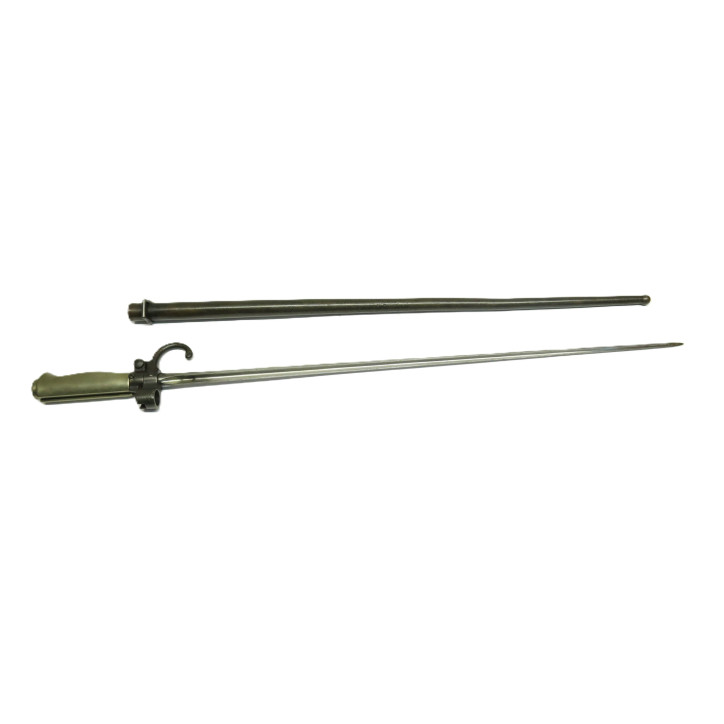 Baionnette originale  a quillon fusil LEBEL avec son fourreau   ref 777