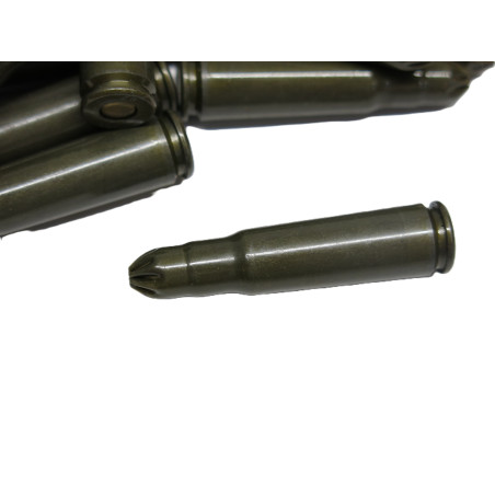 Sachet de 50 cartouches 7.62 AK 47 feuillette a blanc categorie B