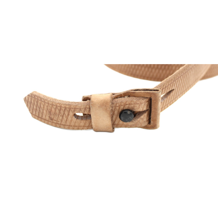 Bretelle de fusil Mauser G41 et G43 en cuir naturel quadrillé
