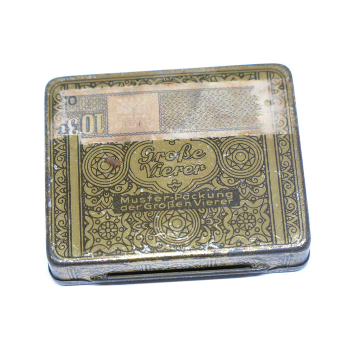 Paquet de cigarettes Grosse Vierer  originales Allemande 39/45   ref 458   box  53