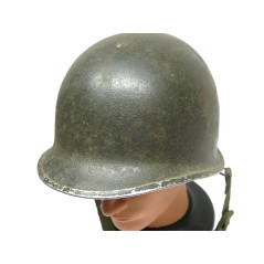 Casque complet  US army original 1944  ref 369