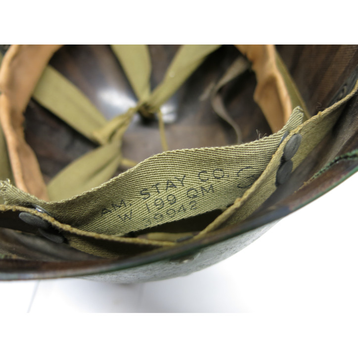Casque complet  US army original 1944  ref 369