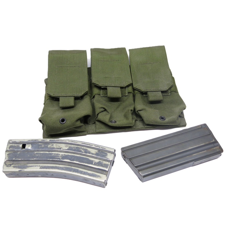 Porte chargeur tactical  cordura vert pour FAMAS ou M16 et autres  ref 423    box 250