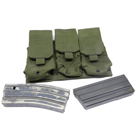 Porte chargeur tactical  cordura vert pour FAMAS ou M16 et autres  ref 423    box 250