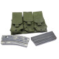 Porte chargeur tactical  cordura vert pour FAMAS ou M16 et autres  ref 423    box 250