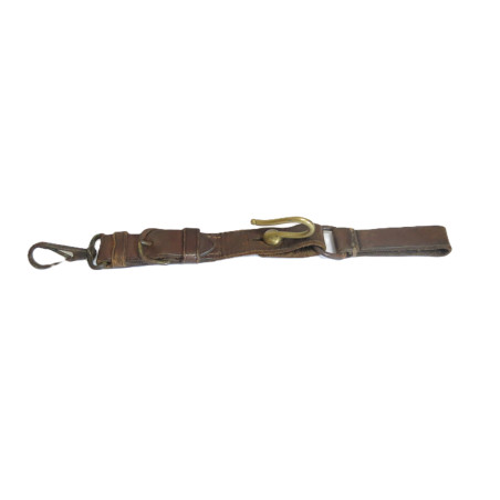Bélière porte sabre officier cuir marron  ref 60