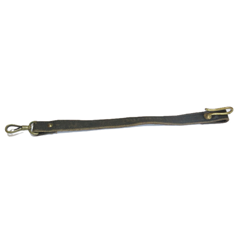 Bélière porte sabre officier cuir marron  ref 30