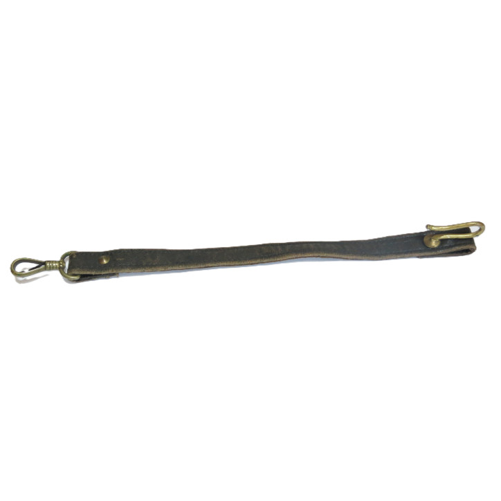 Bélière porte sabre officier cuir marron  ref 30