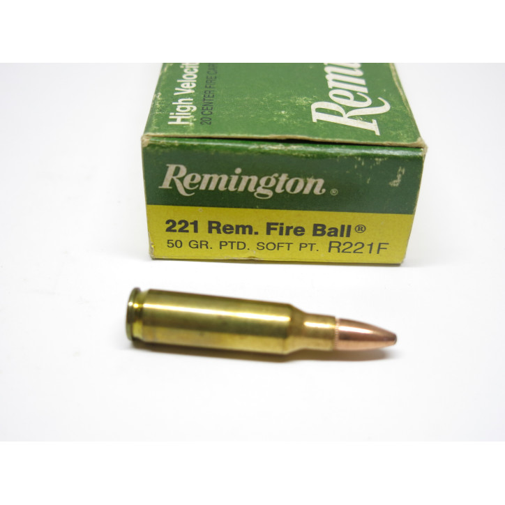 Boite de 20 cartouches calibre 221 REM Fire ball     R 221 F