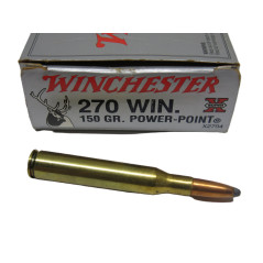 Boite de 20 cartouches Winchester calibre 270     150 GR   categorie C