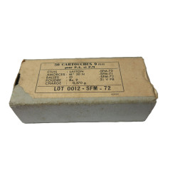 Boite de 50 cartouches calibre 9 Para SFM 1972   categorie B