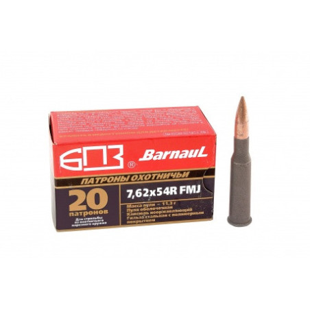 Cartouche BARNAUL 7.62*54 R FMJ