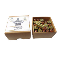 Cartouches calibre 44 Russian revolver x 25 poudre noire  categorie B
