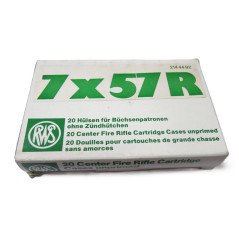 7 x 57 R RECHARGEMENT Douilles vides non amorcees 7 x 57r x 20 RWS