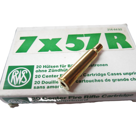 7 x 57 R RECHARGEMENT Douilles vides non amorcees 7 x 57r x 20 RWS