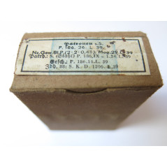 Boite de 7.92 Mauser sS P 186 26 L 39         categorie C