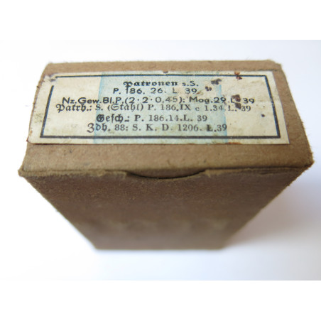 Boite de 7.92 Mauser sS P 186 26 L 39         categorie C
