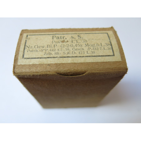 Boite pleine 7.92 Mauser sS P 249 4 L 38     categorie C