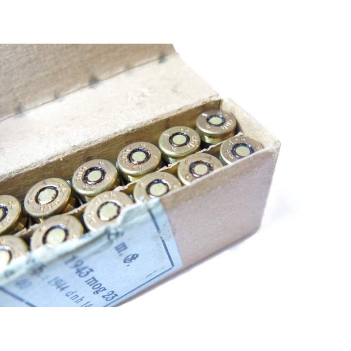 Boite de 16 cartouches 9 para Luger 1944 dnh catégorie B Boite de 16 cartouches 9 para Luger 1944 dnh catégorie B