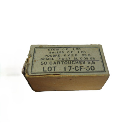 Boite vide 22 long rifle militaire fabrication  SFM