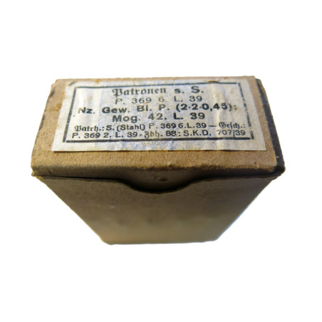 Boite pleine 7.92 Mauser sS P 369 L 39      categorie C