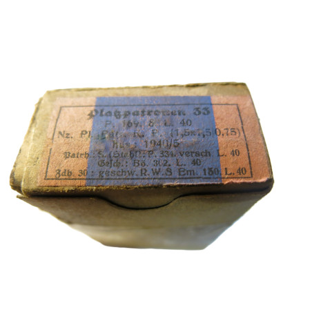 Boite pleine 7.92 Mauser Platzpatrone P169 8 L 40  balle bois      categorie C