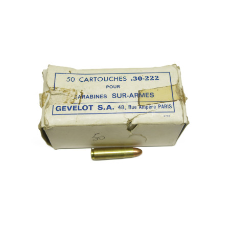 Boite de 50 cartouches 30-222 USM1  categorie C