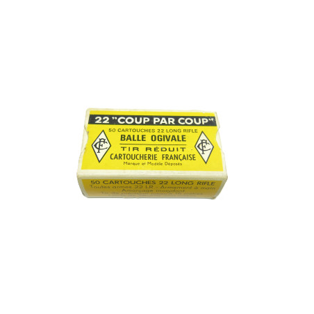 Boite 22 long rifle CF coup par coup categorie C