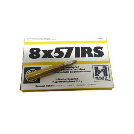 Boite de 20 cartouches Mauser 8 x 57 JRS RWS
