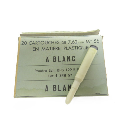 Boite de cartouches  7.62 Mod 56 plastique a blanc SFM  ref 800