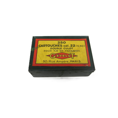 Boite de 90 cartouches  22 double culot precision Gevelot ref 100