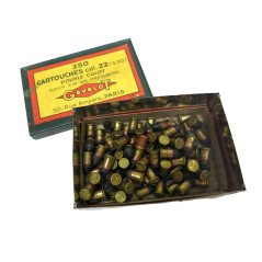 Boite de 90 cartouches  22 double culot precision Gevelot ref 100