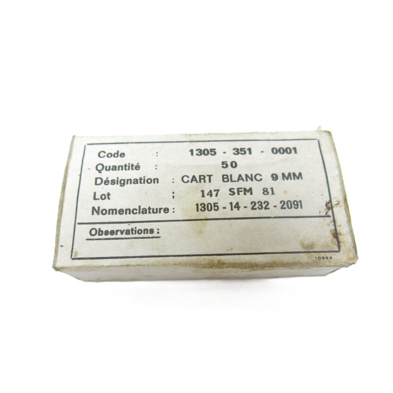 Boite de 9 para a blanc plastique blanc SFM
