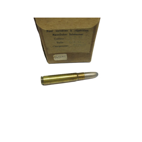 Boite de 9 cartouches calibre 9 x 56 Mannlicher categorie C