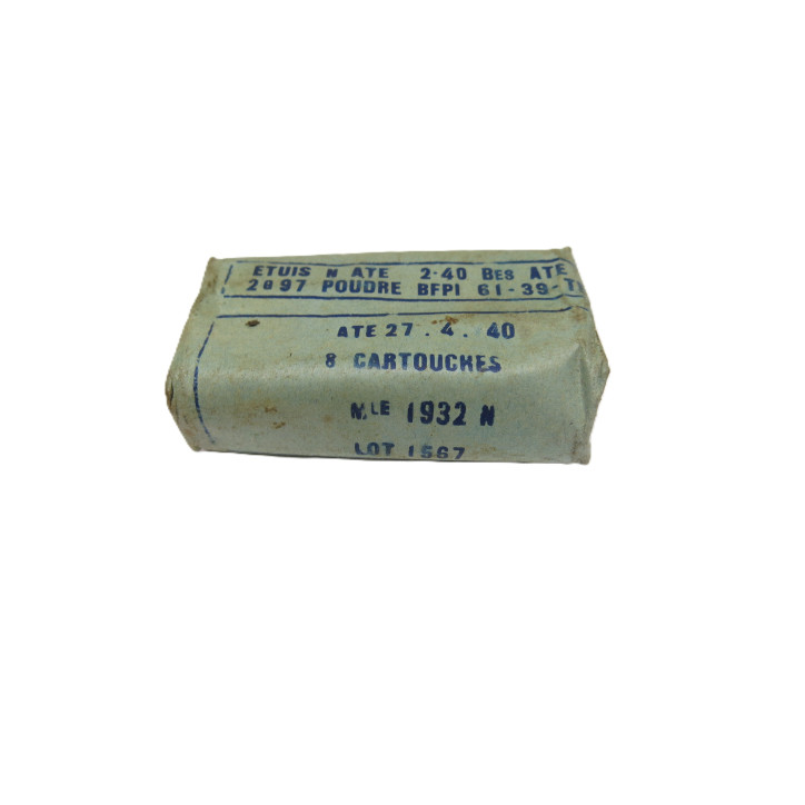 Paquet plein  de 8 mm Lebel 1940  categorie C   ref 23