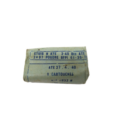 Paquet plein  de 8 mm Lebel 1940  categorie C   ref 23