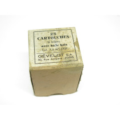 Boite de 25 cartouches 7.5 Mas balle bois Gevelot categorie c