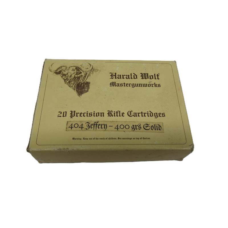 Boite de cartouches 404 jeffery Harald Wolf     categorie C