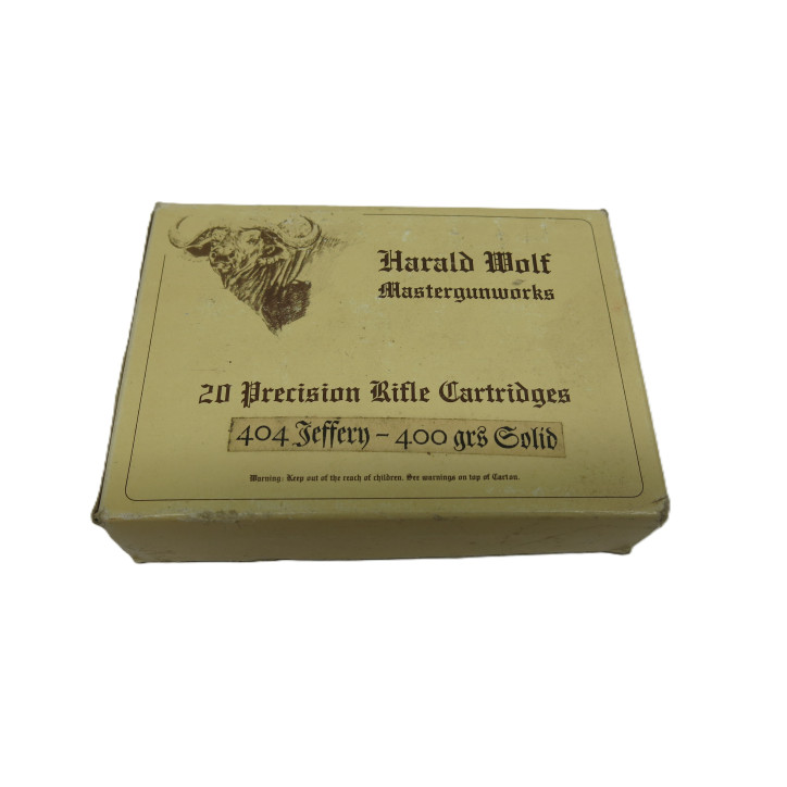 Boite de cartouches 404 jeffery Harald Wolf     categorie C